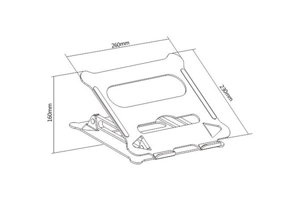 Aluminium Laptop Riser Stand - ProperAV