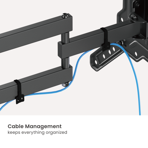 Heavy Duty Swing Arm TV Wall Bracket 23" 24" 28" 32" 37" 40" 42" 43" 46" 50" 55" 65" Tilt 20° VESA Max 400x400 Black
