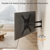 Heavy Duty Swing Arm TV Wall Bracket 23" 24" 28" 32" 37" 40" 42" 43" 46" 50" 55" 65" Tilt 20° VESA Max 400x400 Black