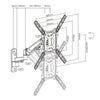 Gas Spring Swing Arm TV Wall Bracket 23'' 24" 28" 32" 37" 40" 42" 43" 46" 49" 55" VESA Max 400x400