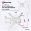 Heavy Duty Swing Arm TV Wall Bracket 23" 24" 28" 32" 37" 40" 42" 43" 46" 50" 55" 65" Tilt 20° VESA Max 400x400 Black