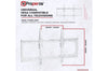 Fixed Flat Wall TV Bracket 37" 40" 43" 46" 50" 55" 60" 65" 70" 75" Tilt 8° VESA Max 600x400 Black