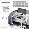 ProperAV Mobile Workstation Trolley Cart with Drawers