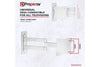 Heavy Duty Swing Arm TV Wall Bracket 13" 19" 22" 23" 24" 28" Tilt 70° VESA Max 100x100 White