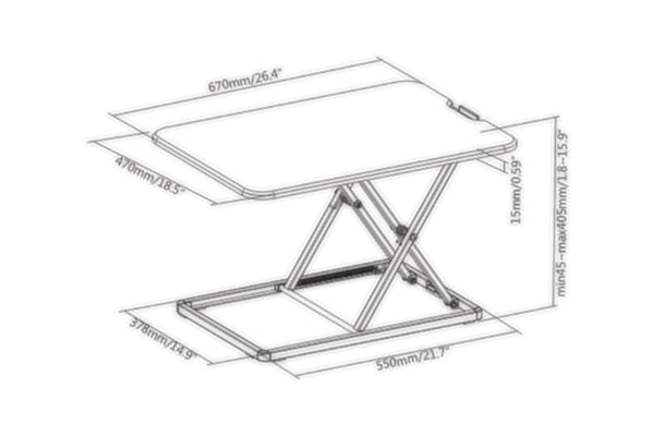 Work Proper 8: Ergonomic Sit-Stand Laptop Desk - ProperAV