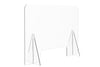 Protective Acrylic Sneeze Guard / Shield - 1200x600x228mm - ProperAV