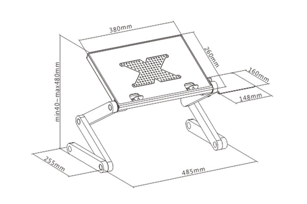 Laptop Riser Stand with Mouse Pad - ProperAV