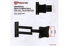 Heavy Duty Swing Arm TV Wall Bracket 13" 19" 22" 23" 24" 28" Tilt 70° VESA Max 100x100 Black
